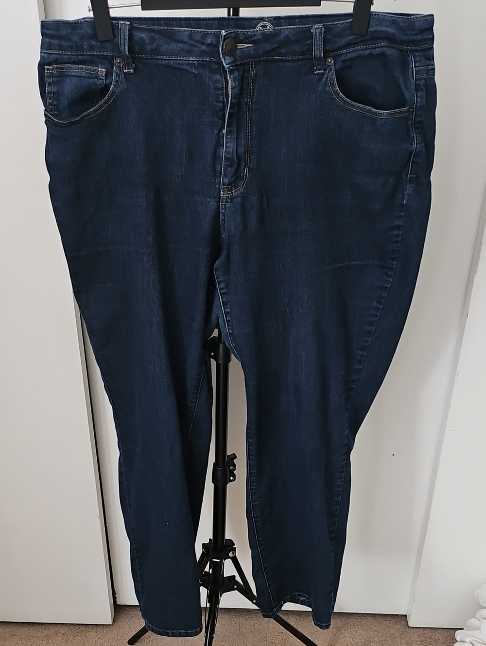 Dress Barn Dark Indigo Straight-Leg Jeans